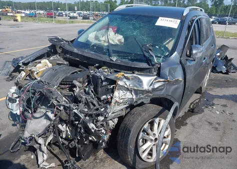 2016 Nissan Rogue Sv z USA, uszkodzony, nr VIN JN8AT2MT4GW024826